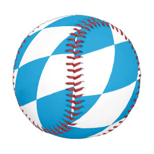 Blaue und weiße Bayern Diamantflagge Baseball