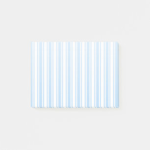 Blaue und weiße Bonbonstreifen Post-it Klebezettel