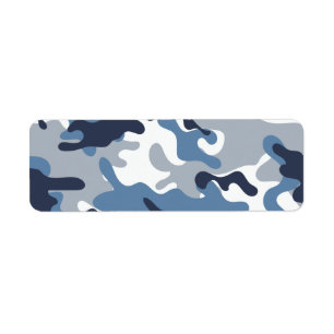 Blaue und weiße Camouflage