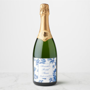 Blaue und weiße Chinoiserie-Brautparty 