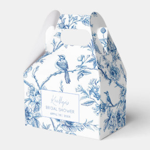 Blaue und weiße Chinoiserie-Brautparty Geschenkschachtel