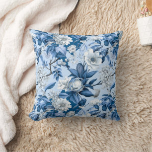 Blaue und Weiße Chinoserie-Serie Design 3 Kissen