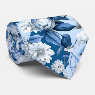 Blaue und Weiße Chinoserie-Serie Design 3 Krawatte