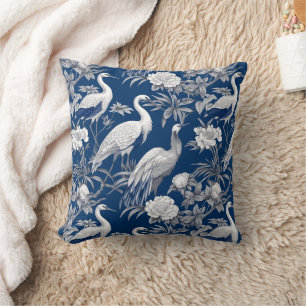 Blaue und Weiße Chinoserie-Serie Design 7 Kissen