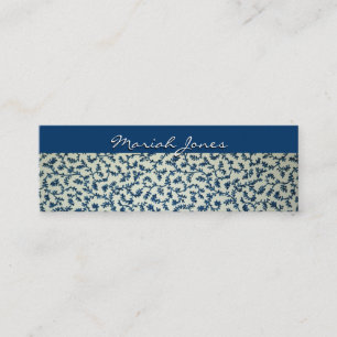 Blaue und weiße dünne Profil-mit Mini Visitenkarte