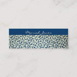 Blaue und weiße dünne Profil-mit Mini Visitenkarte