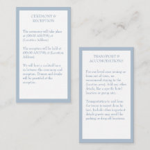 Blaue und weiße elegante Hochzeit