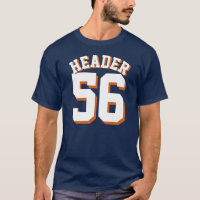 Blaue und weiße Erwachsene | Sports Jersey Design