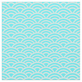 Blaue und weiße Fans Stoff