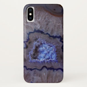 Blaue und Weiße Geode Mineralstein-Handyhülle title_seo2