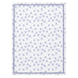 Blaue und weiße Hortensien-Botanical-Toile-Muster Tischdecke