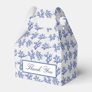 Blaue und weiße Korallen Geschenkschachtel