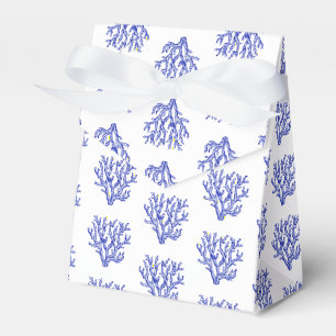 Blaue und weiße Korallen Geschenkschachtel