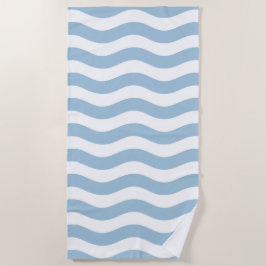 Blaue und weiße Küstenwache Strandtuch