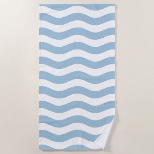 Blaue und weiße Küstenwache Strandtuch