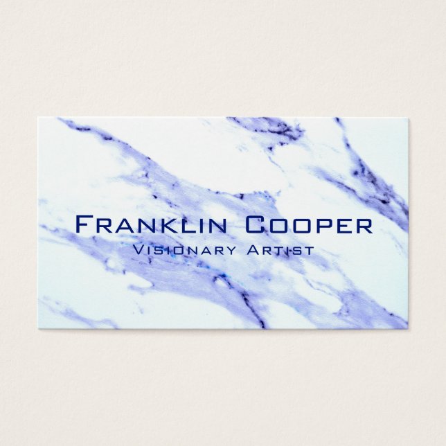 Blaue und weiße Marmorplatte (Vorderseite)