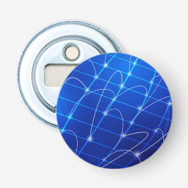 Blaue und weiße Netzwerkverbindungen Flaschenöffner
