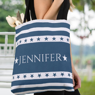 Blaue und weiße Patriotische US Flagge kundenspezi Tasche