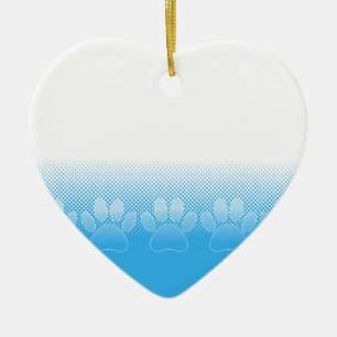 Blaue und weiße Pfeifen mit Zeitungspapier-Hinterg Keramik Ornament