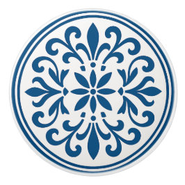 Blaue und weiße portugiesische Azulejo Style Keram Keramikknauf