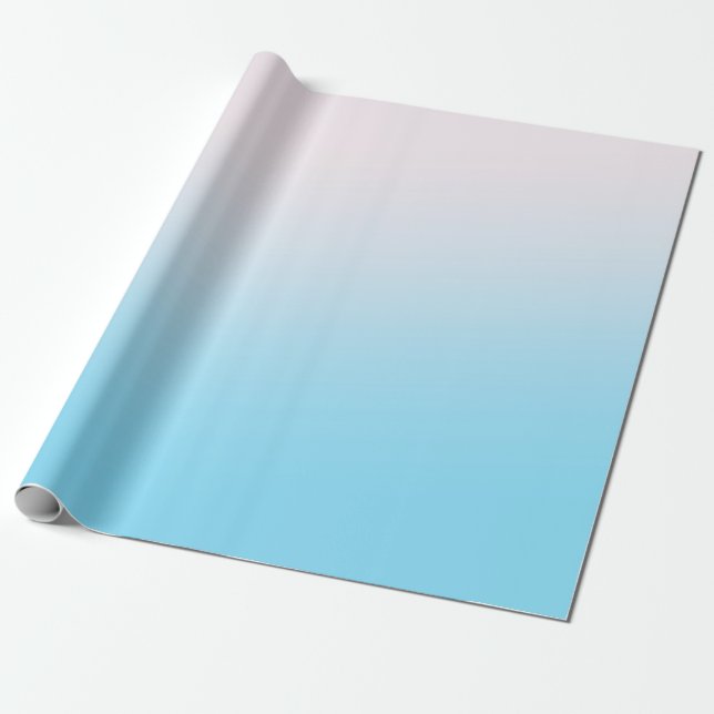 Blaue und weiße Steigung Geschenkpapier (Ungerollt)