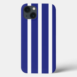 Blaue und weiße Streifen Case-Mate iPhone Hülle