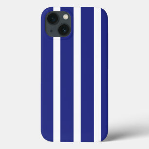 Blaue und weiße Streifen Case-Mate iPhone Hülle