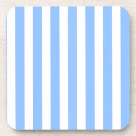Blaue und weiße Streifen Getränkeuntersetzer