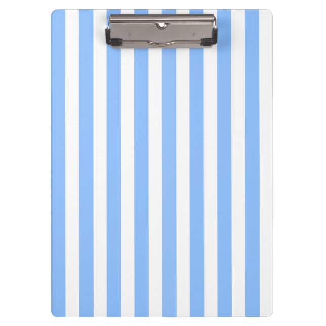 Blaue und weiße Streifen Klemmbrett (Vorderseite)