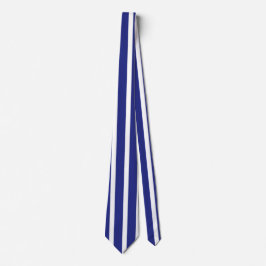 Blaue und weiße Streifen Krawatte
