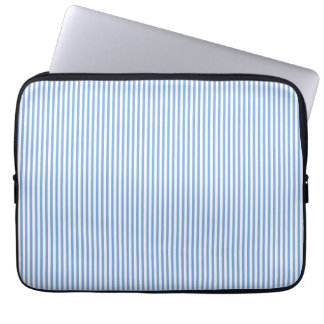Blaue und weiße Streifen Laptopschutzhülle