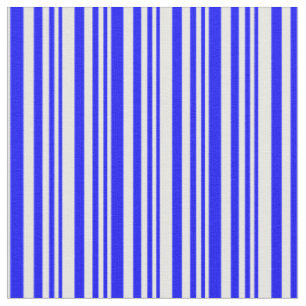 Blaue und weiße Streifen/Linienmuster Stoff