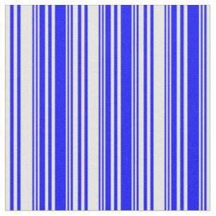 Blaue und weiße Streifen/Linienmuster Stoff