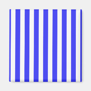 Blaue und weiße Streifen Magnet