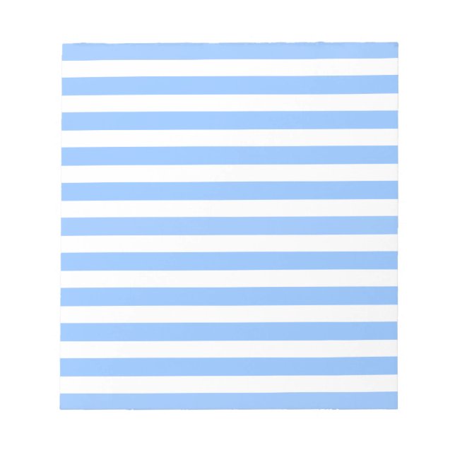 Blaue und weiße Streifen Notizblock (Vorderseite)