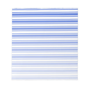 Blaue und weiße Streifen Notizblock