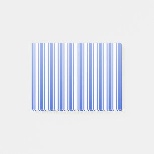Blaue und weiße Streifen Post-it Klebezettel