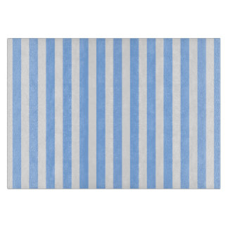 Blaue und weiße Streifen Schneidebrett