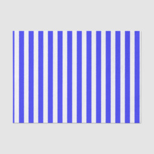 Blaue und weiße Streifen Seidenpapier