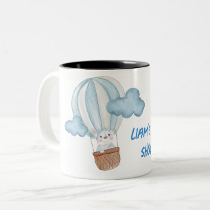 Blaue und weiße süße Tier-Baby-Party Zweifarbige Tasse