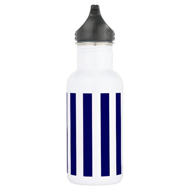 Blaue und weiße Süßigkeiten Edelstahlflasche (Rechts)