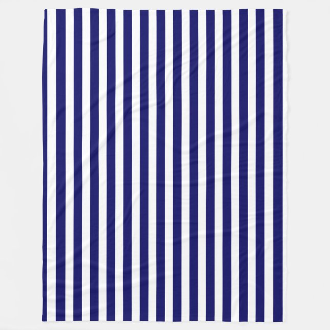 Blaue und weiße Süßigkeiten Fleecedecke (Vorderseite)
