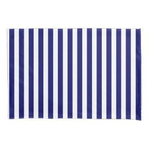 Blaue und weiße Süßigkeiten Kissenbezug