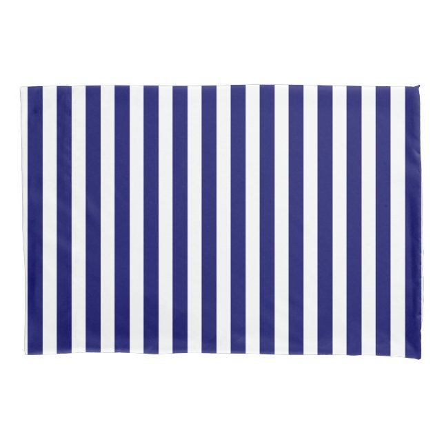 Blaue und weiße Süßigkeiten Kissenbezug (Vorderseite)