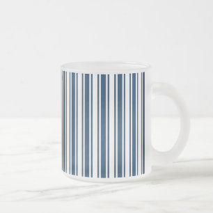 Blaue und weiße Süßigkeiten Mattglastasse