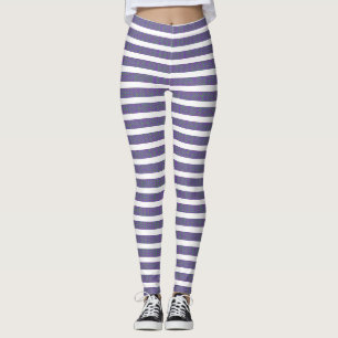 Blaue und weiße Textur Nahtloses Design Leggings