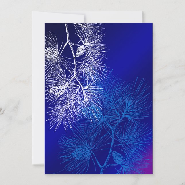 Blaue und weiße Winterkiefer (Vorderseite)