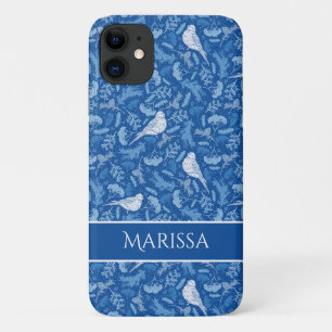 Blaue und Winter-Weiße Birnen Blumenmuster Case-Mate iPhone Hülle