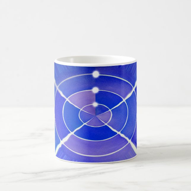 Blaue Unendlichkeit Kaffeetasse (Mittel)