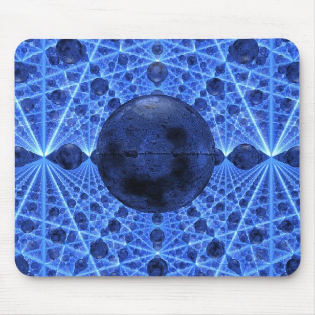 Blaue Unendlichkeit Mousepad (Vorne)